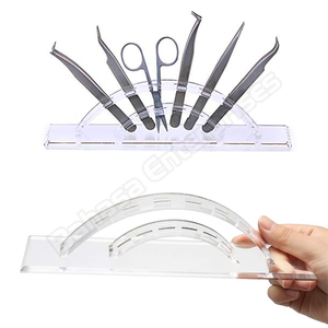 Support de rangement transparent en acrylique pour pinces à cils, boîte de rangement à 6 trous pour pinces à cils, présentoir de rangement pour pinces à cils - Product Image 4
