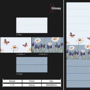 Carreaux muraux en céramique 300x600mm pour salle de bain et cuisine, finition brillante ou mate, surface sculptée effet sucre, design intérieur luxueux. - Product Image 1