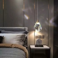 Luminaires suspendus LED modernes en aluminium pour escaliers, finition dorée, lustre à intensité variable Ra90 pour escalier, salon, hall d'hôtel