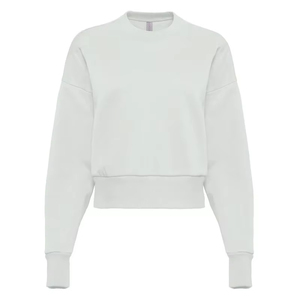 Sweat-shirt personnalisé pour femme en polaire d'hiver, séchage rapide, 100 % coton, épaules tombantes, style streetwear, anti-boulochage, respirant - Product Image 1
