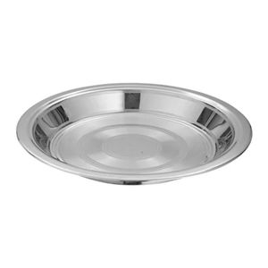 Stainless Steel Metal Food <b>Plates</b> Dinner Round Dish <b>Plate</b> Serving Tray for Daily Use Party Restaurant - Product Image 5