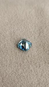 Diamante cultivado en laboratorio de 1 quilate, color azul verdoso intenso, corte cojín, para la elaboración de anillos, certificado por IGI, piedras sueltas de fantasía, fabricante indio. - Product Image 5