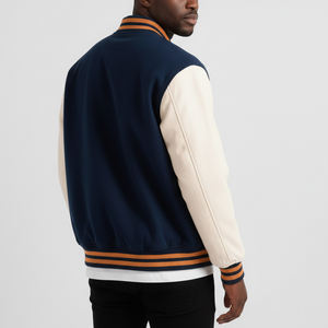 Chaqueta de Invierno para Hombre de Lujo y Alta Calidad a Precio Accesible al por Mayor, Chaqueta de Béisbol con Logotipo Bordado en Chenilla Personalizado - Product Image 2