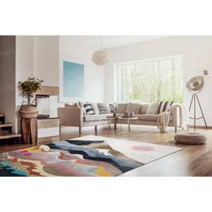 Abstract Mountain Printed <b>Rug</b> - Modern, Decorative, Wall Hanging, Gift,Nonwoven Soft <b>Rug</b> - Product Image 3