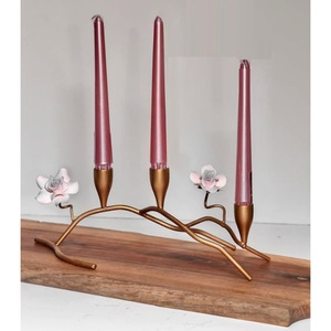 Attrayant décoration de la maison bougeoir en métal plaqué or bougeoir chandelier pour salon décoration chandelier - Product Image 5