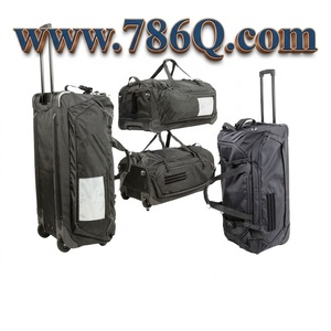 Rolling Duffle Black Bags Heavy Duty Tactical Messenger Senderismo Deportes Camping Bolsas de viaje - Product Image 1