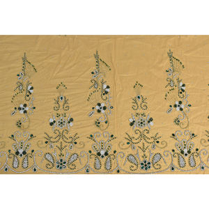 Nueva llegada de lujo respetuoso con el medio ambiente hecho a mano con cuentas bordadas tela de red para mujeres vestidos de fiesta de boda transpirable no tejido - Product Image 6