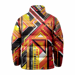 เสื้อแจ็กเก็ตตัวหนาสำหรับผู้ชายเสื้อโค้ทบับเบิ้ลหนาพิมพ์ลายสำหรับฤดูหนาวสีสันสดใส - Product Image 2