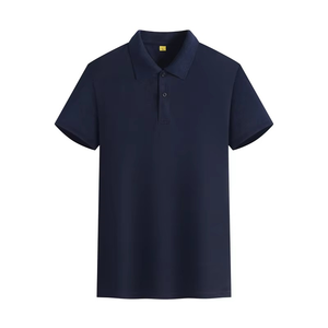 Venta al por mayor de camisetas polo para los hombres de impresión personalizada bordado de manga corta cómoda ropa casual traje de negocios - Product Image 1