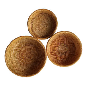Special Offer Handwoven Rattan Bowl Eco Rattan Bowl For Fruits Snacks Salad Bread With Best Price Factory Supply - Product Image 4