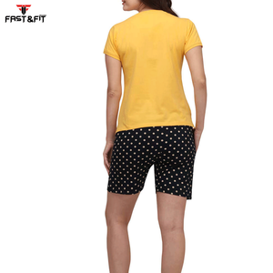 2024 superventas conjunto doble de verano para damas última moda ropa Casual mujer Camiseta corta y conjunto doble corto - Product Image 3