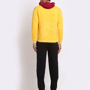 Chándal de lana estampado con capucha de invierno hecho a medida para hombre ajuste regular algodón poliéster tallas grandes gran oferta - Product Image 4