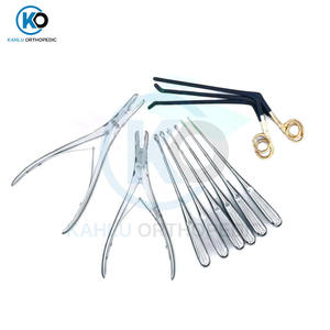 Codman Kerrison Rongeurs Bone Curettes 15Pcs Set Manual Steel Orthopedics Spine Instrument by KAHLU ORTHOPEDIC - Product Image 3