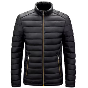 Blouson matelassé pour homme, tendance, personnalisable, de haute qualité, coupe-vent, respirant, écologique, automne-hiver, vente en gros OEM - Product Image 4