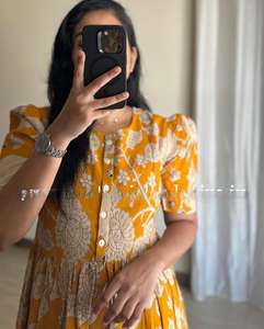 Bohemian Rhythm Maxi Dress Global-Inspired Pattern Puff Sleeve A-Line Fit for Daily Chic Look - Product Image 2