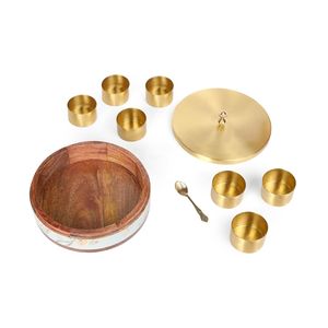 กล่องมาซาลาที่สวยงามสำหรับห้องครัวภาชนะเก็บอาหารกล่องเสิร์ฟหม้อไฟทำด้วยมือสำหรับงานฝีมือของ HF - Product Image 4