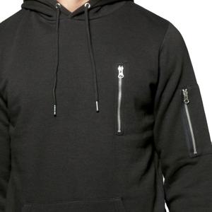 Sweat-shirts à capuche pour hommes très populaires, 100% coton noir, personnalisables avec broderie, respirants, hiver 2026 - Product Image 5