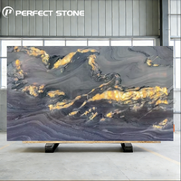 Purple Fusion dalle de marbre originale livre ouvert assorti revêtement mural intérieur cristal rétro-éclairé quartzite pierre naturelle