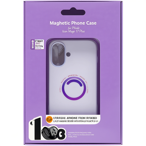 Funda Magnética para iPhone 17 Plus, Color Rosa, con Icono y Logotipo, Estilo Mag Pro - Product Image 3