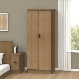 ตู้เสื้อผ้า2ประตูสไตล์คลาสสิกเรียบง่ายปรับแต่งได้ตู้เสื้อผ้าห้องนอนเฟอร์นิเจอร์12_0111เสื้อผ้าที่ล็อคได้ - Product Image 1