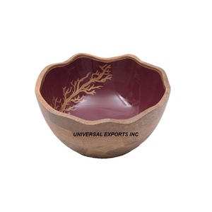 Decorative <b>Wooden</b> <b>salad</b> <b>Bowl</b> Round Shape Handmade Designer Serving <b>Bowl</b> Classic Stylish New Chocolate <b>Bowl</b> - Product Image 1