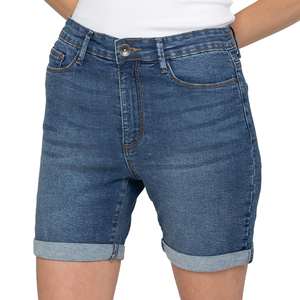 Short pour femme Short en denim délavé conçu pour les femmes qui aiment la mode quotidienne sans effort et le confort tout au long de la journée - Product Image 2