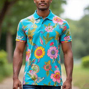 Polo de Sublimación para Hombre, Camisa de Alta Calidad con Cuello Vuelto, Estampado Personalizado, Polo de Golf para Hombre - Product Image 6