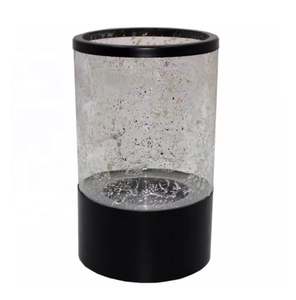 Décoration de noël verre fer luxe bougie pilier titulaire feuille d'argent fini Design moderne bougeoir à la main personnaliser - Product Image 1