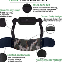 Poignet avant-bras Blaster Roller Trainer Profession Arm Strength Blaster Exerciseur avec poignées en mousse souple Équipement de fitness