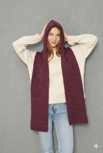 ผ้าพันคอไหมพรมเนื้อนุ่มสำหรับผู้หญิง ให้ความอบอุ่น มีสไตล์ และสวมใส่สบาย ดีไซน์ทันสมัย เหมาะสำหรับฤดูใบไม้ร่วงและฤดูหนาว รับผลิตแบบ ODM OEM - Product Image 3