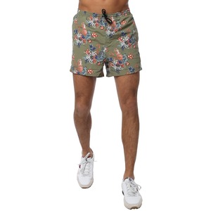 Pantalones cortos informales 2025 al por mayor, pantalones cortos de playa de talla grande para hombres de cintura baja, ropa de baño a cuadros ecológica para adultos de verano - Product Image 1