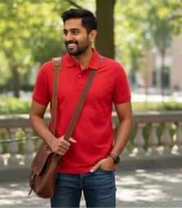 Polo de golf vierge de haute qualité en gros, logo brodé personnalisé, unisexe, en coton uni, polo d'affaires personnalisé pour hommes - Product Image 5