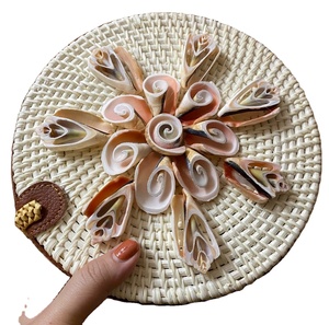 Cheap Boho Round Hand <b>Knitted</b> Rattan Bags High Quality Handcrafted Balinese Rattan Bags From 99 Gold Data Vietnam - Product Image 1