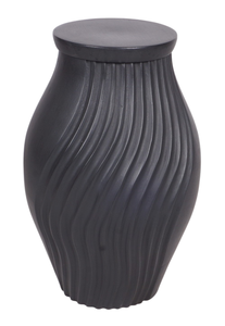 Urna funeraria de metal estilo acabado negro clásico para cenizas para honrar la urna conmemorativa con diseño pulido a precio de mayorista - Product Image 2