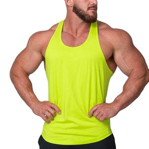 Camiseta sin Mangas para Hombre, 100% Algodón, Tejida, para Gimnasio, Entrenamiento, Running, Uso Casual, con Logotipo Personalizado, Venta al Por Mayor - Product Image 2