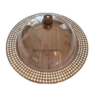 Top Quality Aluminum Casted High Grade Gold Plated Fancy Unique Designer Chocolates & Sweets Serving Luxury <b>Tray</b> Plate Supplies - Product Image 6