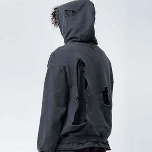 เสื้อฮู้ดสวมหัวสำหรับผู้ชายเสื้อฮู้ดแบบสวมหัวแขนยาวแบบปรับแต่งได้ - Product Image 4