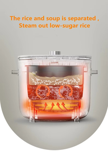 Cuisinière à riz électrique miniature de 2 L, faible teneur en <span class=keywords><strong>sucre</strong></span>, avec commande à bouton de 400 W - Product Image 6