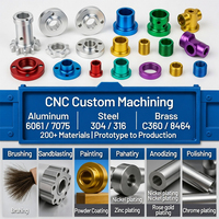Pièces en aluminium et acier inoxydable usinées CNC OEM avec anodisation et polissage pour dispositifs médicaux
