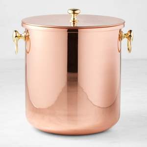 Seau à glace en cuivre de haute qualité pour le service de champagne et de boissons avec des détails martelés et un charme esthétique rustique - Product Image 6