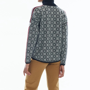 Suéteres de moda informales de gran tamaño para mujer de alta calidad OEM nuevo diseño 100% Jersey de algodón suéteres de mujer de Color sólido - Product Image 3