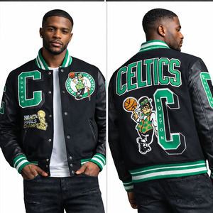 แจ็คเก็ตสั่งทำยอดนิยม แฟชั่นสตรีทแวร์ผู้ชาย แจ็คเก็ตวินเทจสั่งทำ แจ็คเก็ตเบสบอลวาร์ซิตี้ แจ็คเก็ตเลตเตอร์แมน - Product Image 1