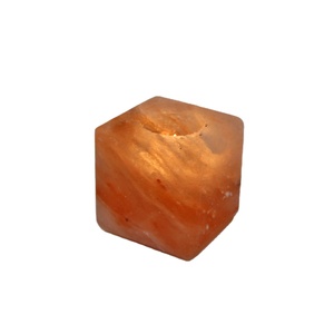 Forma personalizada Natural Himalayan Pink Rock Salt Tea Light Estilo de flor tallada a mano Portavelas Idea de regalo Hecho a mano Natural - Product Image 5
