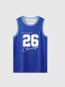 Camiseta Deportiva de Verano para Hombre, Cuello Redondo, Sin Mangas, Transpirable, de Secado Rápido, Chaleco de Baloncesto, para Correr, Entrenar y Maratón - Product Image 6