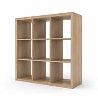 Meuble de rangement ouvert en bois pour la maison, étagère organisatrice