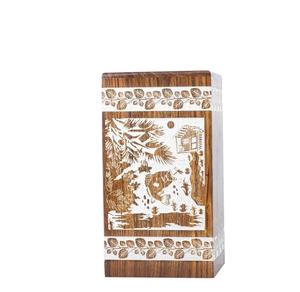 Urne en palissandre faite à la main pour les cendres humaines boîte en bois personnalisée pour adultes urne pour animaux de compagnie pour chiens chats fabriqués à la main - Product Image 5