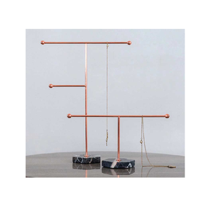 Soporte de exhibición para joyería, estante de exhibición de joyería retro de acero inoxidable, hecho a mano - Product Image 6