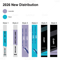 Bâton de randonnée en carbone XATP 2026 Collection Aqua avec poignée longue en mousse et verrouillage rotatif