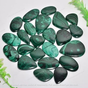 อัญมณี Malachite Cabochon ธรรมชาติสำหรับทำเครื่องประดับ100% - Product Image 2