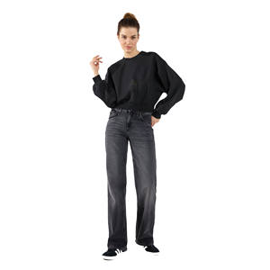 Sweat-shirt à col rond d'hiver personnalisé 100% coton surdimensionné anti-froissement Streetwear de luxe avec logos imprimés à l'écran - Product Image 2